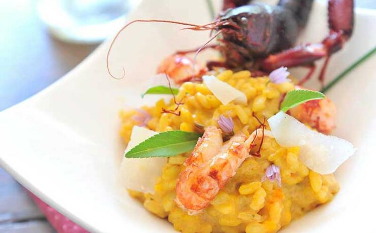 risoto escrevisses